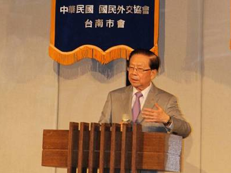 田院長應邀赴國民外交協會台南市會演講情形
